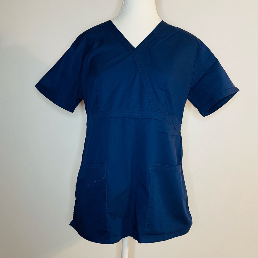 Scrubs Top Deep Blue Cherokee LUXE Women’s Small